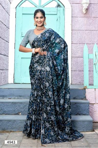 ARMANI BY 5D DESIGNER BRIGHT PATTERN BORDER SAREE MANUFACTURER IN INDIA